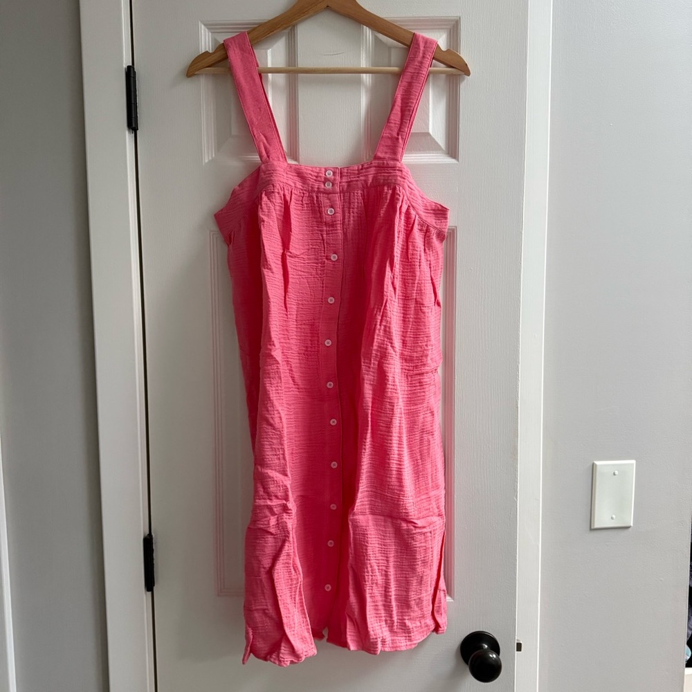 NEW! LAKE Pajamas Hamptons Nightgown in Dusty Coral, Size M